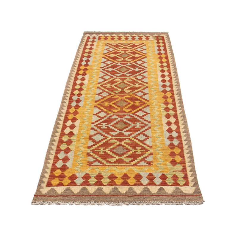 Alfombra de pasillo Alfombra Kelim - Oriental - 195 x 73 cm - rojo