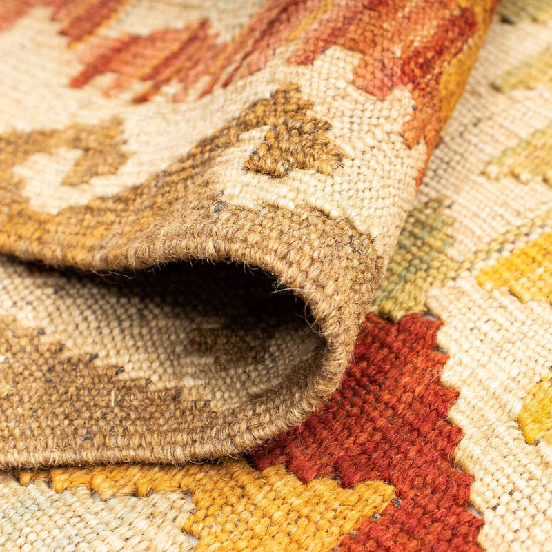 Alfombra de pasillo Alfombra Kelim - Oriental - 198 x 73 cm - beige