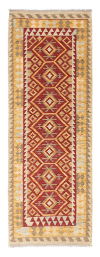 Alfombra de pasillo Alfombra Kelim - Oriental - 203 x 71 cm - rojo