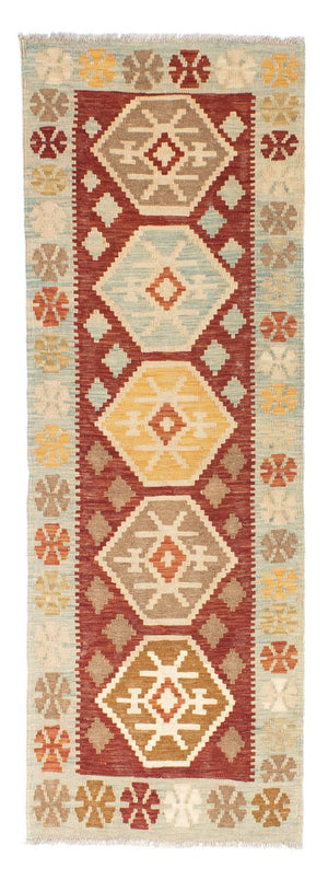 Alfombra de pasillo Alfombra Kelim - Oriental - 203 x 70 cm - beige