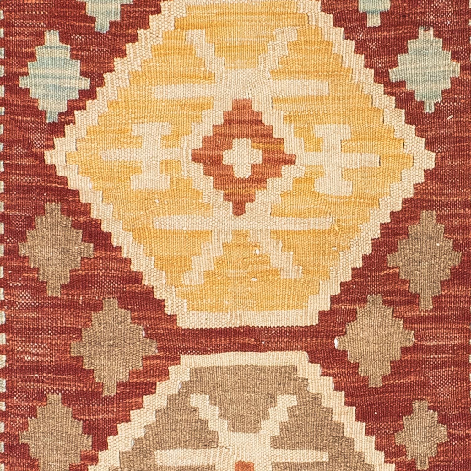 Alfombra de pasillo Alfombra Kelim - Oriental - 203 x 70 cm - beige