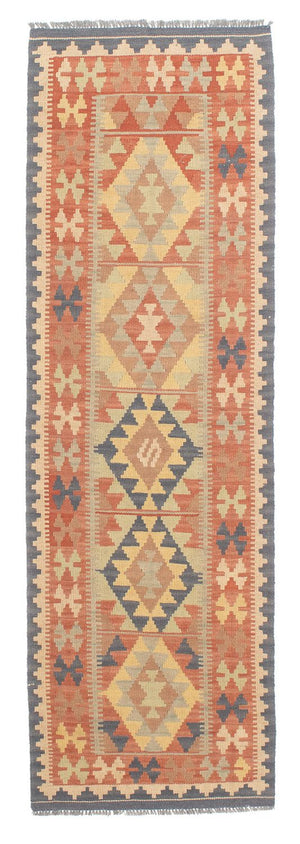 Alfombra de pasillo Alfombra Kelim - Splash - 198 x 60 cm - multicolor