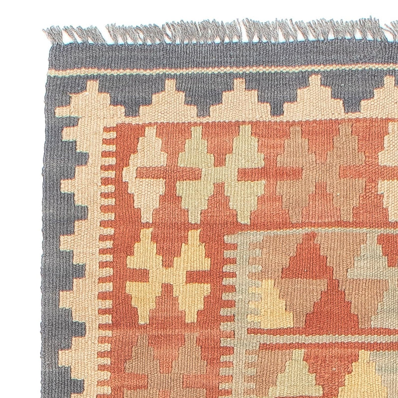 Alfombra de pasillo Alfombra Kelim - Splash - 198 x 60 cm - multicolor
