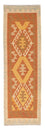 Alfombra de pasillo Alfombra Kelim - Splash - 202 x 62 cm - óxido
