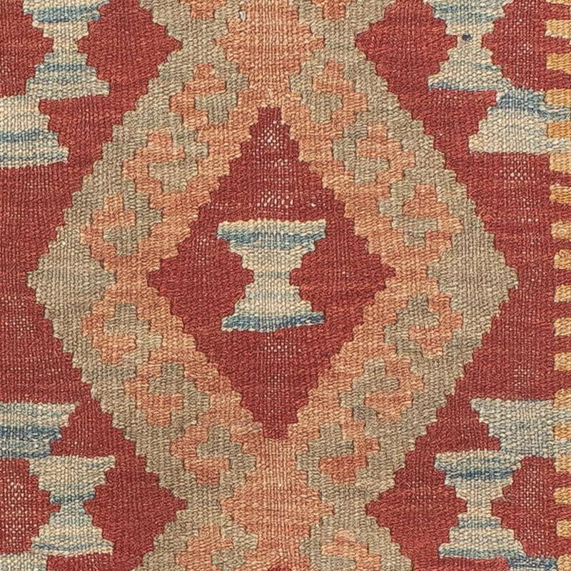 Alfombra de pasillo Alfombra Kelim - Splash - 202 x 64 cm - multicolor