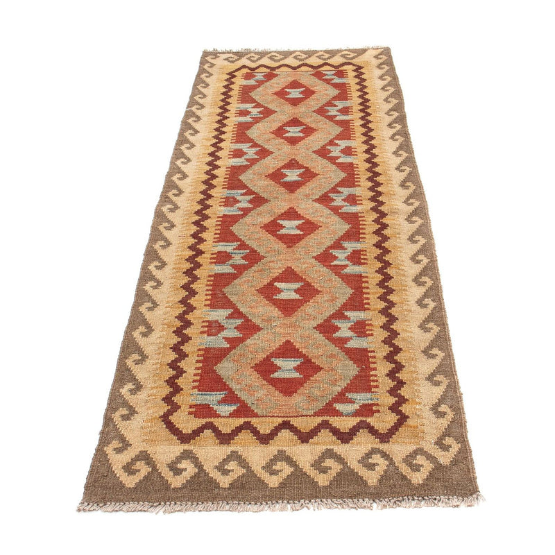 Alfombra de pasillo Alfombra Kelim - Splash - 202 x 64 cm - multicolor