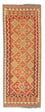 Alfombra de pasillo Alfombra Kelim - Splash - 198 x 68 cm - óxido