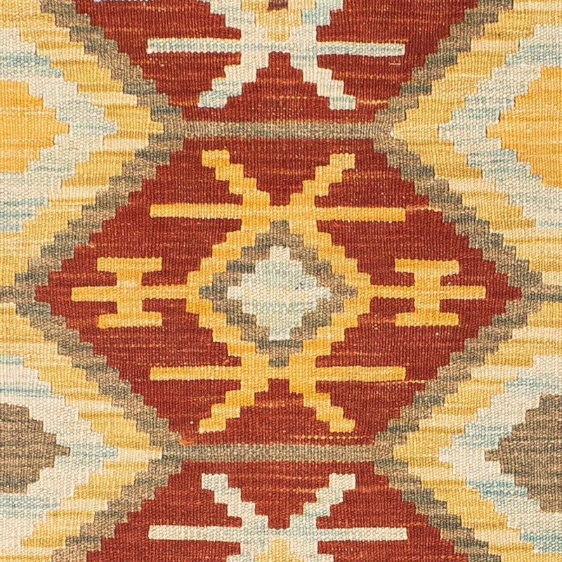 Alfombra de pasillo Alfombra Kelim - Oriental - 210 x 72 cm - marrón claro