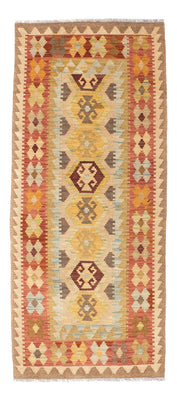 Alfombra de pasillo Alfombra Kelim - Oriental - 195 x 74 cm - beige