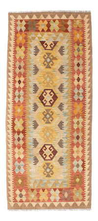 Alfombra de pasillo Alfombra Kelim - Oriental - 195 x 74 cm - beige