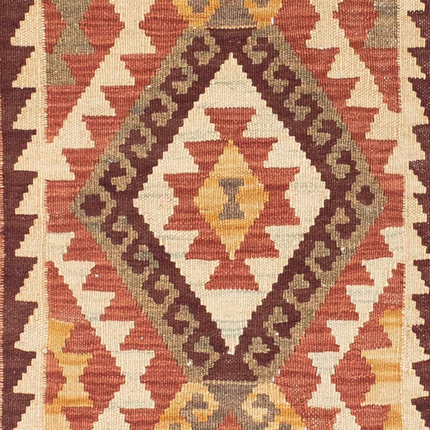 Alfombra de pasillo Alfombra Kelim - Oriental - 204 x 71 cm - beige