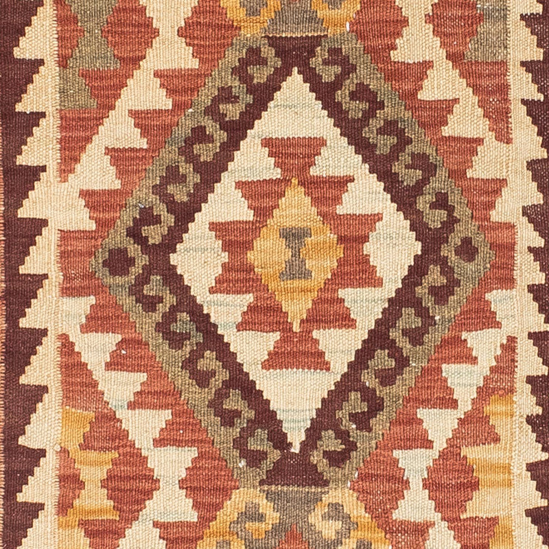 Alfombra de pasillo Alfombra Kelim - Oriental - 204 x 71 cm - beige