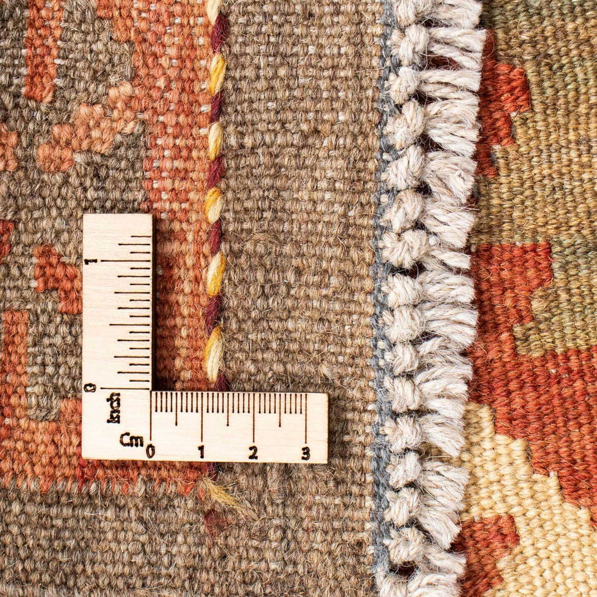 Alfombra de pasillo Alfombra Kelim - Oriental - 204 x 71 cm - beige