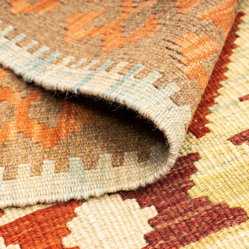 Alfombra de pasillo Alfombra Kelim - Oriental - 199 x 77 cm - beige