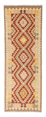 Alfombra de pasillo Alfombra Kelim - Oriental - 198 x 73 cm - beige