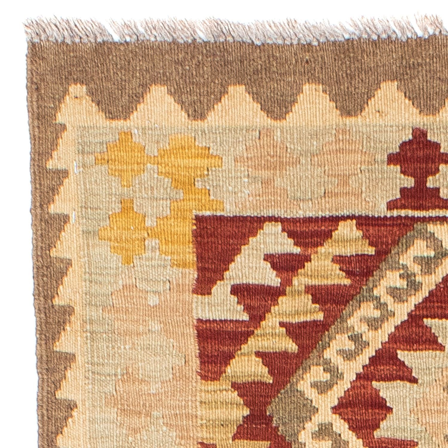 Alfombra de pasillo Alfombra Kelim - Oriental - 198 x 73 cm - beige