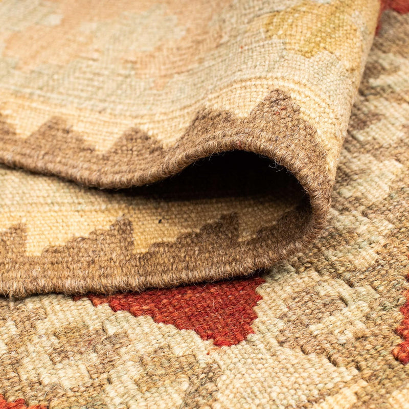 Alfombra de pasillo Alfombra Kelim - Oriental - 198 x 73 cm - beige