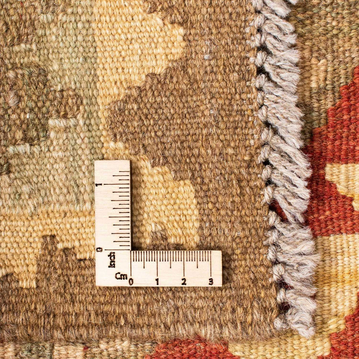 Alfombra de pasillo Alfombra Kelim - Oriental - 198 x 73 cm - beige