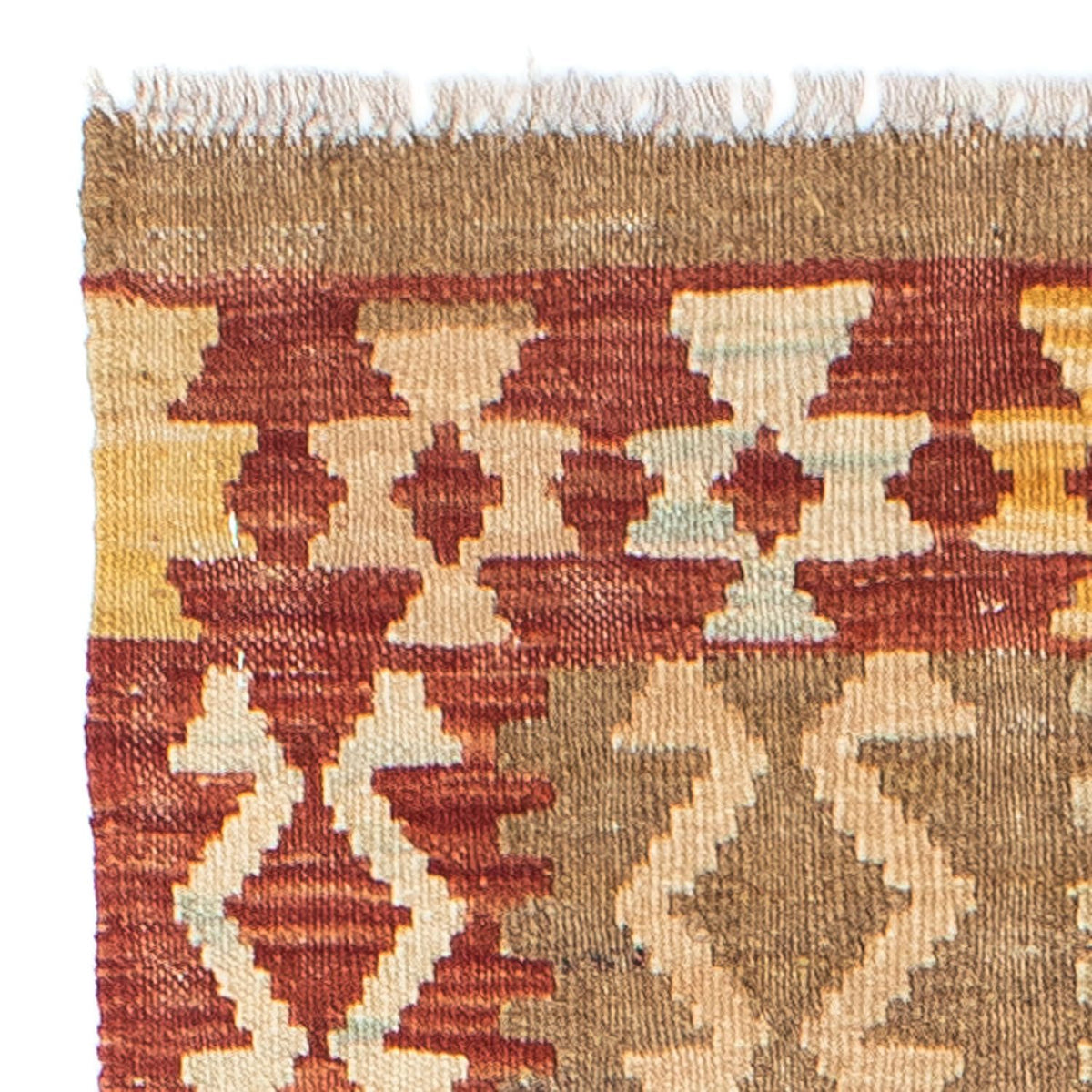 Alfombra de pasillo Alfombra Kelim - Oriental - 187 x 71 cm - óxido