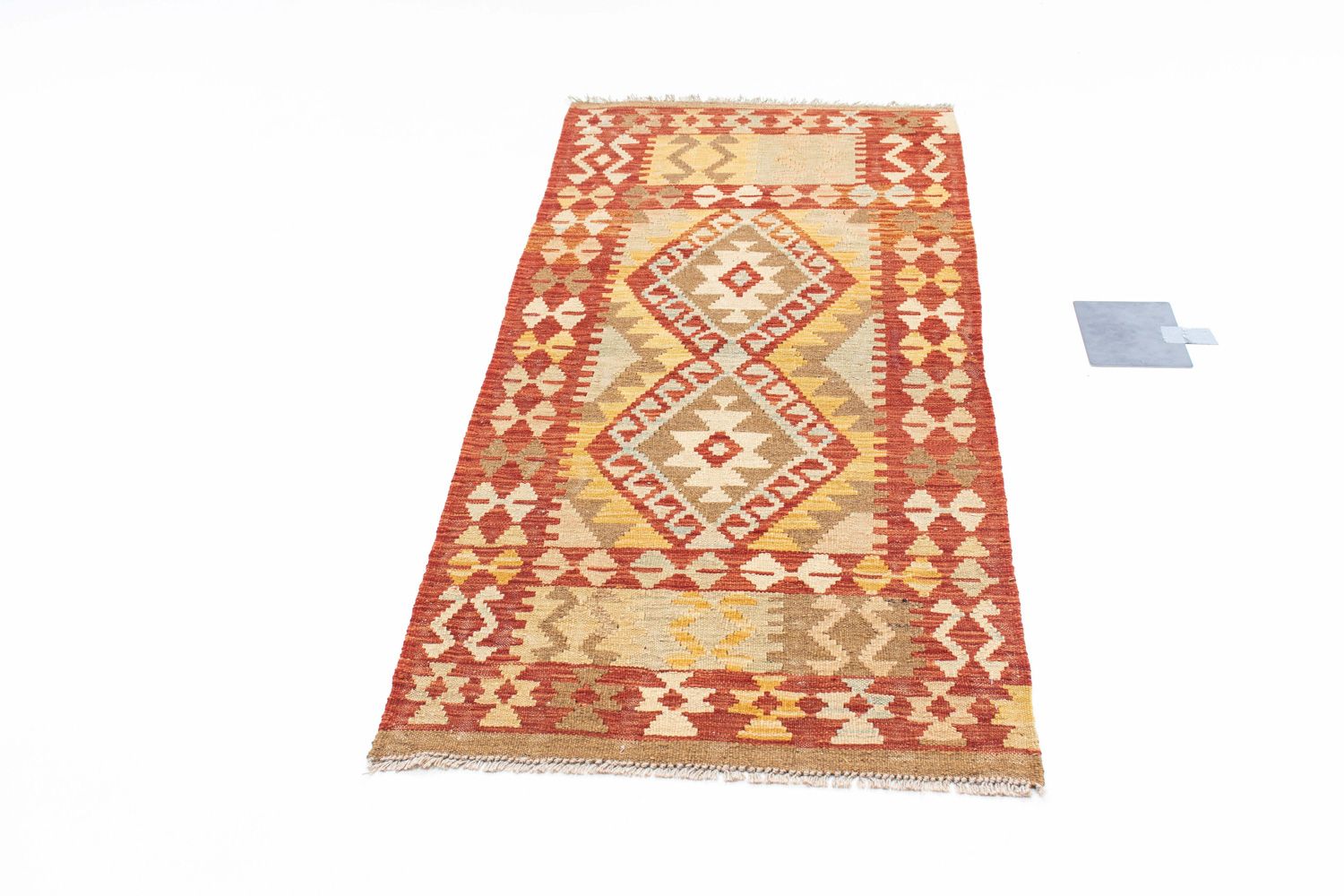 Alfombra de pasillo Alfombra Kelim - Oriental - 187 x 71 cm - óxido