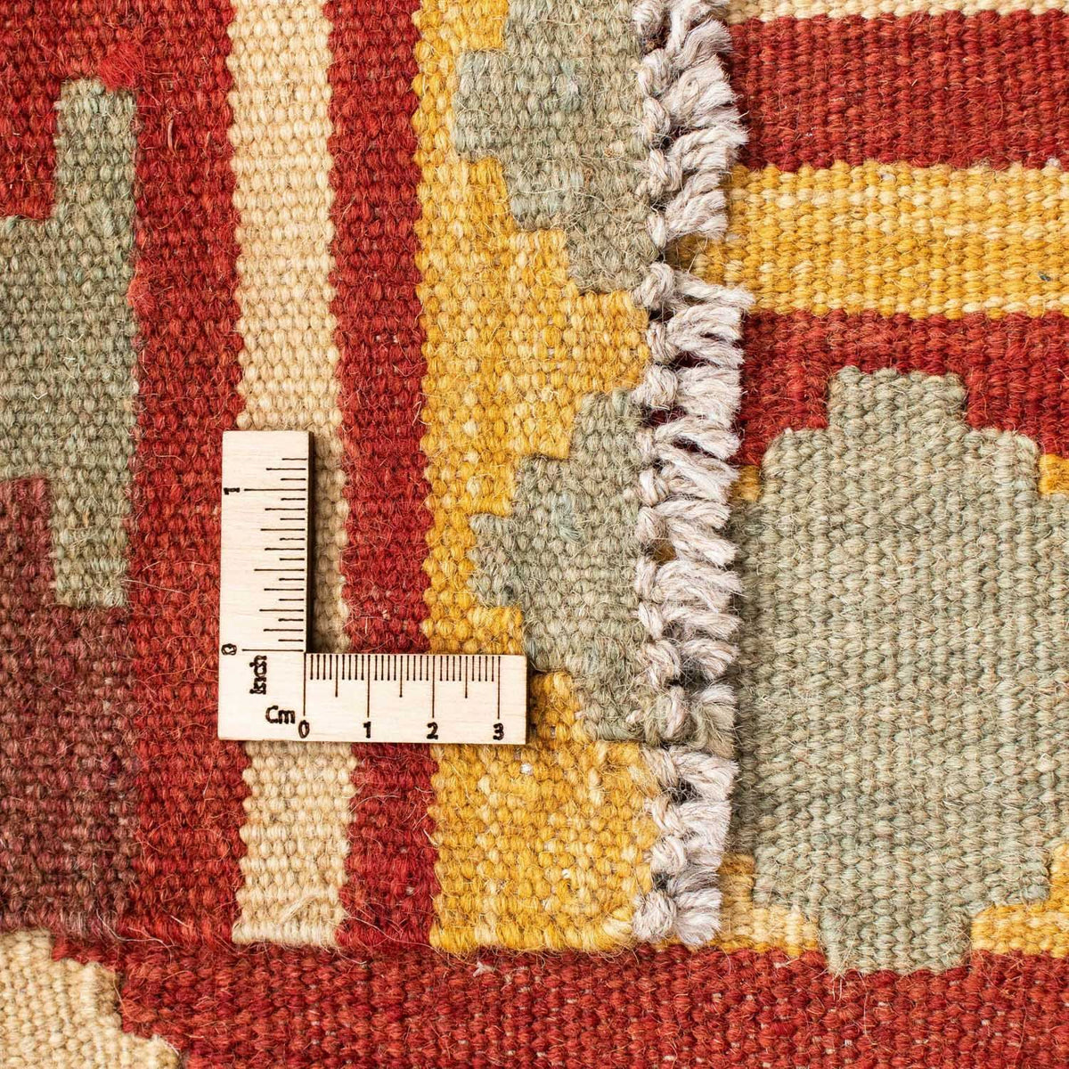 Alfombra de pasillo Alfombra Kelim - Oriental - 207 x 74 cm - beige