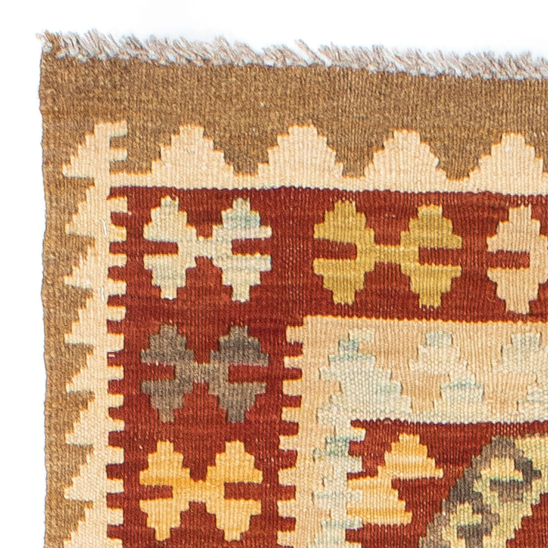 Alfombra de pasillo Alfombra Kelim - Oriental - 206 x 71 cm - beige