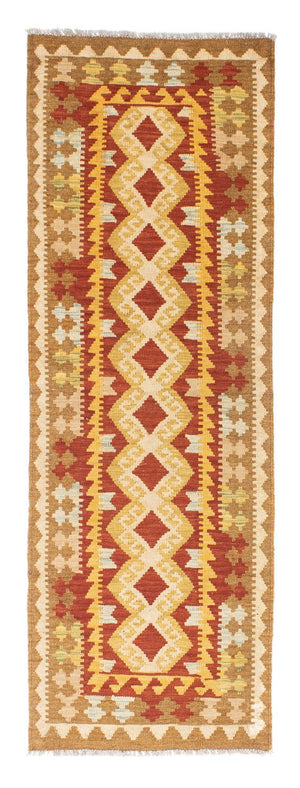 Alfombra de pasillo Alfombra Kelim - Oriental - 202 x 70 cm - beige