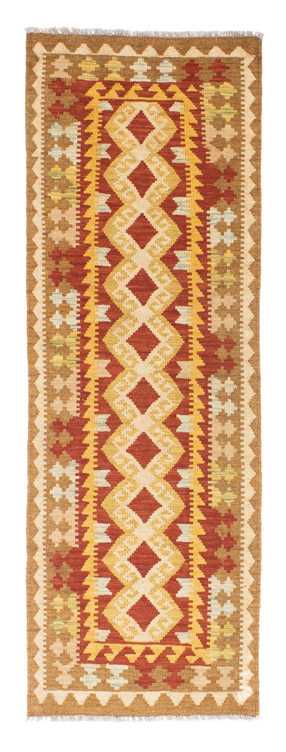Alfombra de pasillo Alfombra Kelim - Oriental - 202 x 70 cm - beige