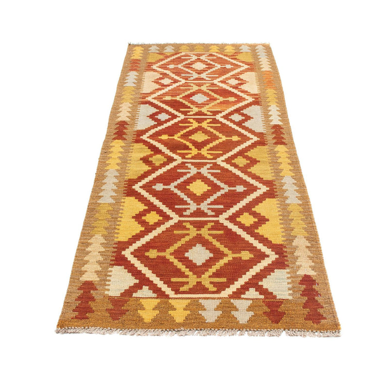 Alfombra de pasillo Alfombra Kelim - Oriental - 206 x 73 cm - óxido