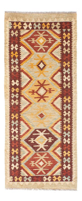 Alfombra de pasillo Alfombra Kelim - Oriental - 198 x 75 cm - beige
