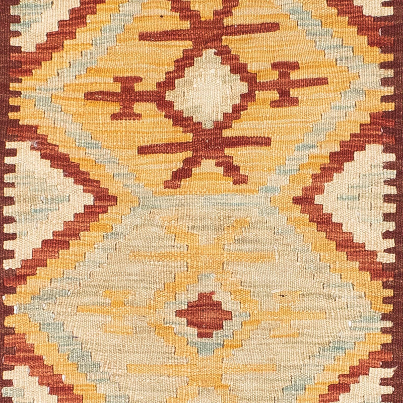Alfombra de pasillo Alfombra Kelim - Oriental - 198 x 75 cm - beige