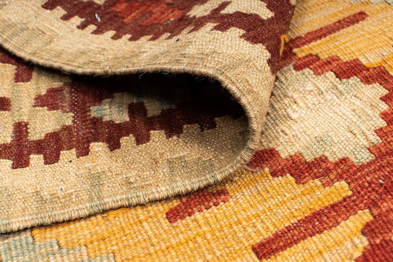 Alfombra de pasillo Alfombra Kelim - Oriental - 198 x 75 cm - beige