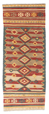 Alfombra de pasillo Alfombra Kelim - Oriental - 201 x 72 cm - multicolor