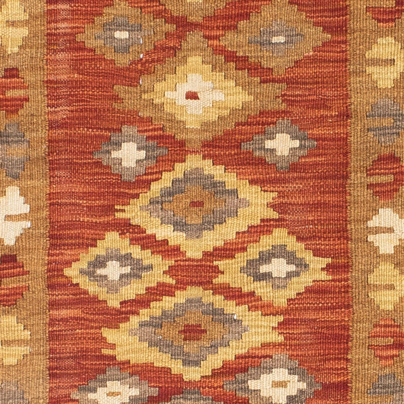 Alfombra de pasillo Alfombra Kelim - Oriental - 194 x 67 cm - óxido
