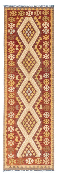 Alfombra de pasillo Alfombra Kelim - Oriental - 210 x 68 cm - beige