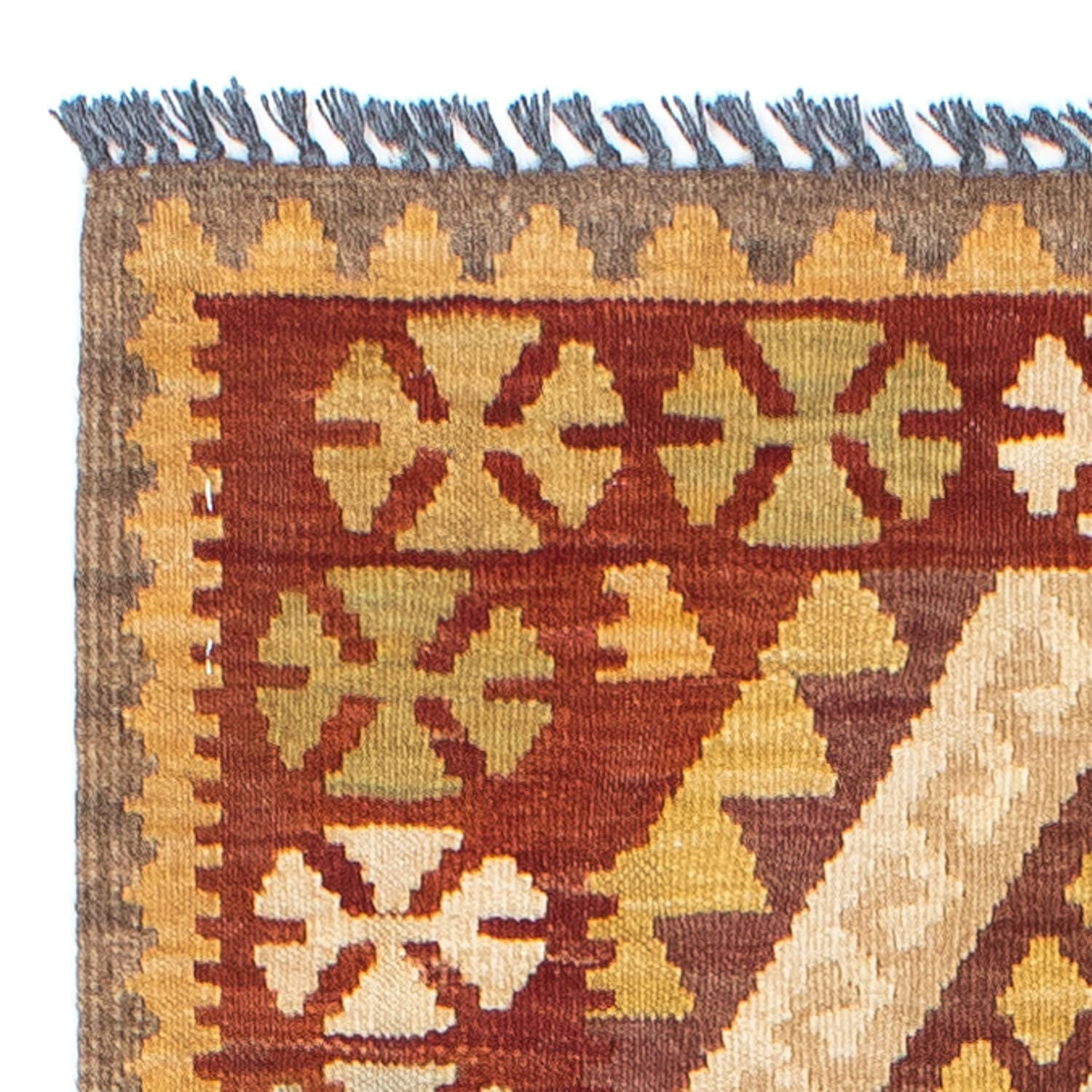 Alfombra de pasillo Alfombra Kelim - Oriental - 210 x 68 cm - beige