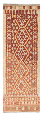 Alfombra de pasillo Alfombra Kelim - Oriental - 202 x 74 cm - rojo
