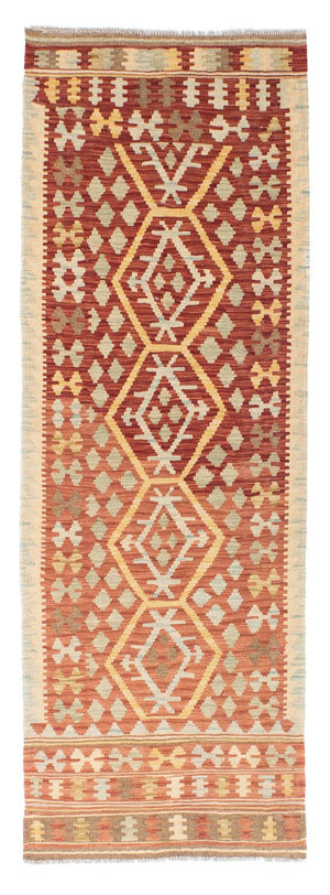 Alfombra de pasillo Alfombra Kelim - Oriental - 202 x 74 cm - rojo