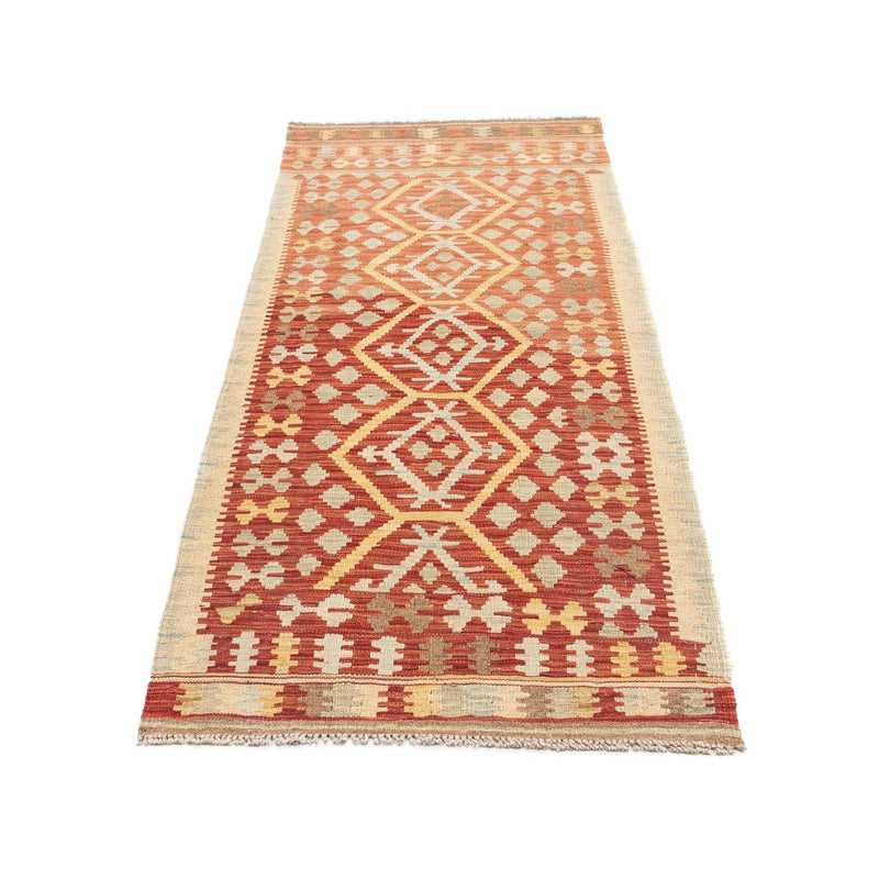 Alfombra de pasillo Alfombra Kelim - Oriental - 202 x 74 cm - rojo