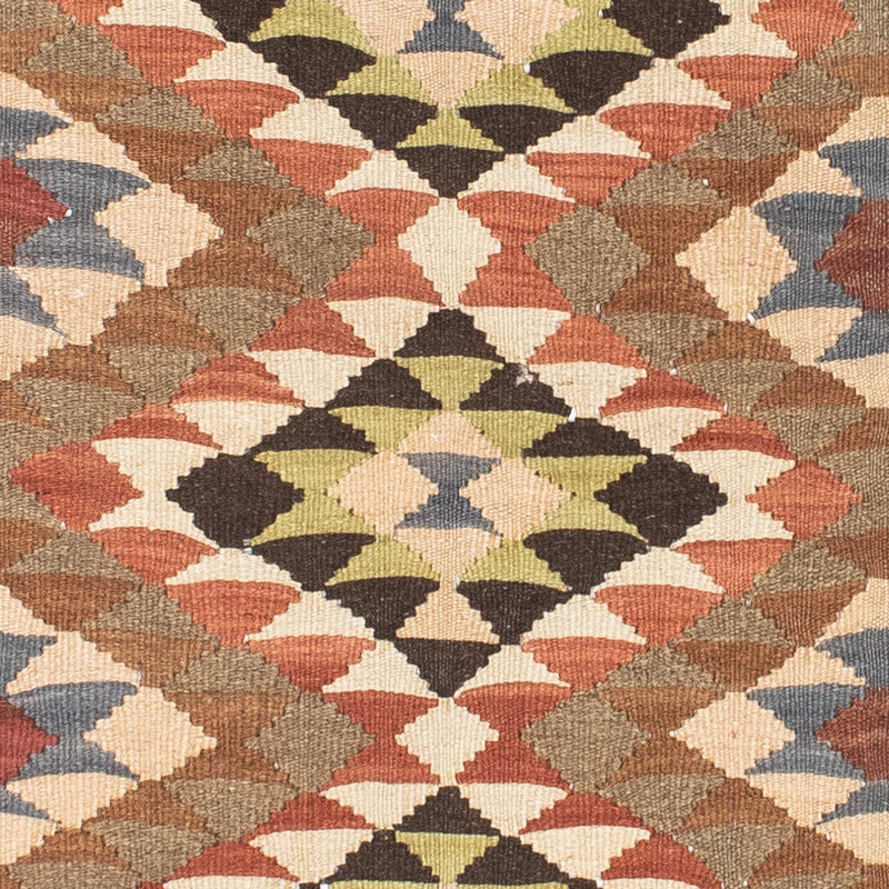 Alfombra de pasillo Alfombra Kelim - Oriental - 207 x 85 cm - marrón claro