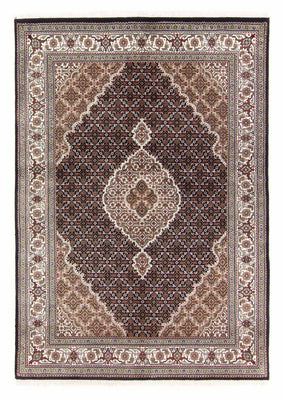 Alfombra persa - Tabriz - 202 x 138 cm - azul oscuro