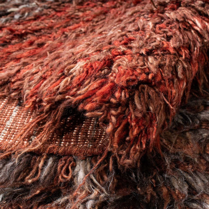 Alfombra de pelo largo - 255 x 173 cm - multicolor