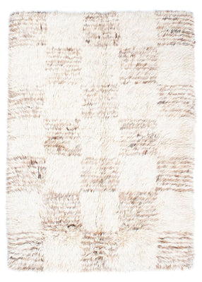 Alfombra de pelo largo - 243 x 172 cm - beige