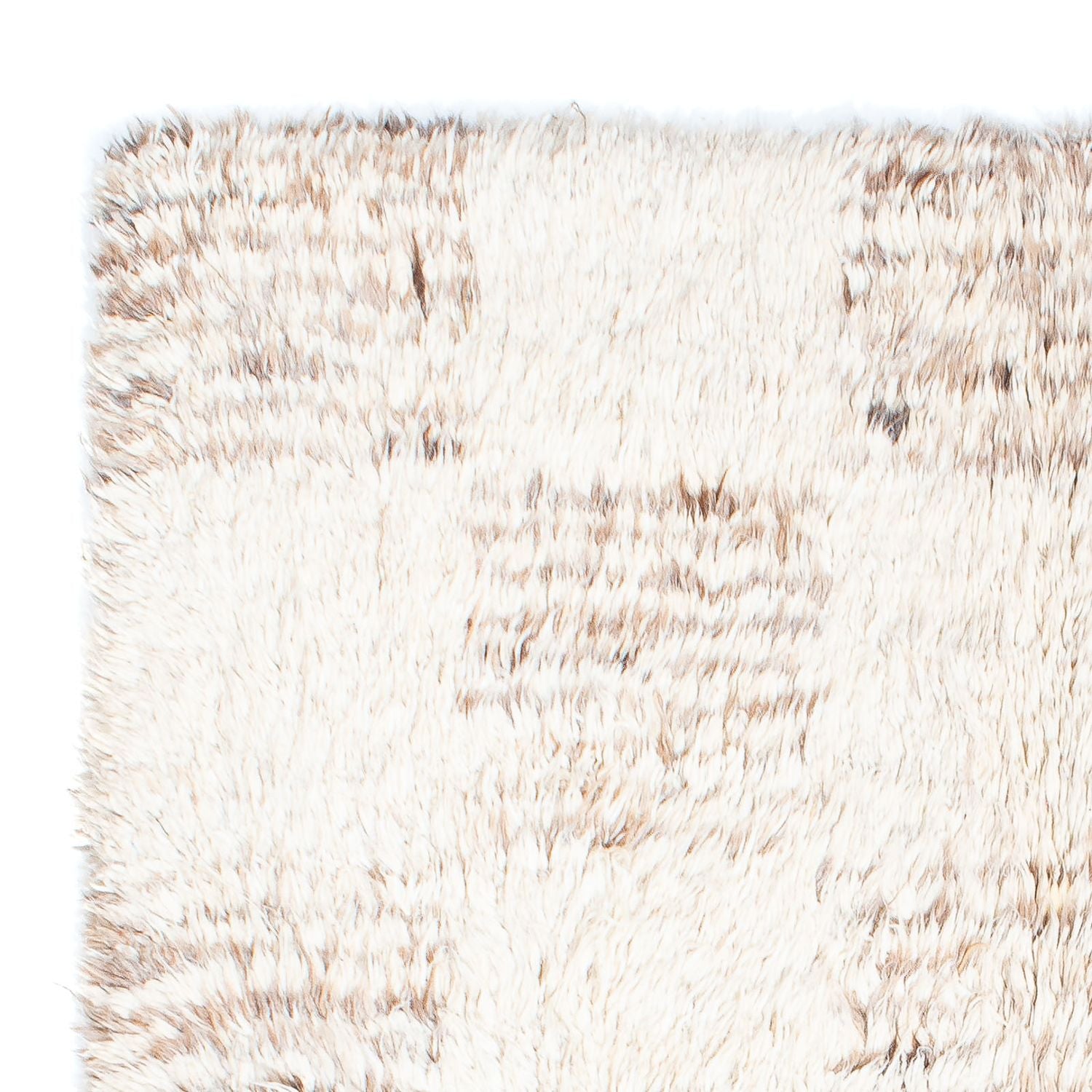 Alfombra de pelo largo - 243 x 172 cm - beige