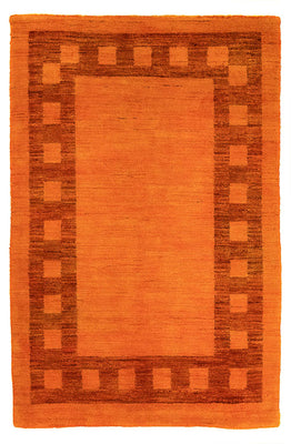Alfombra Gabbeh - Indus - 123 x 79 cm - naranja