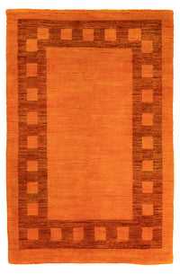 Alfombra Gabbeh - Indus - 123 x 79 cm - naranja