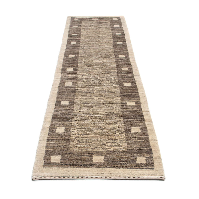 Alfombra de pasillo Alfombra Gabbeh - Persa - 300 x 74 cm - beige