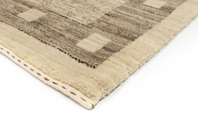 Alfombra de pasillo Alfombra Gabbeh - Indus - 300 x 74 cm - gris