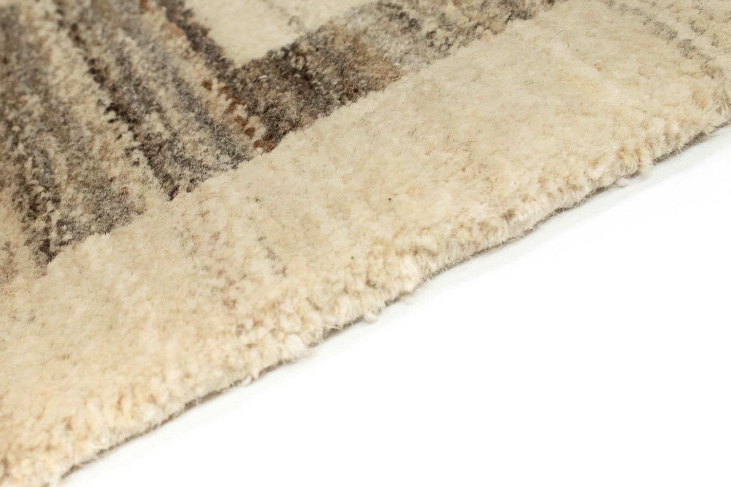 Alfombra de pasillo Alfombra Gabbeh - Indus - 300 x 74 cm - gris
