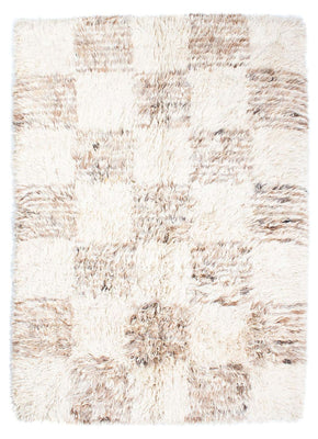 Alfombra de pelo largo - 252 x 172 cm - beige